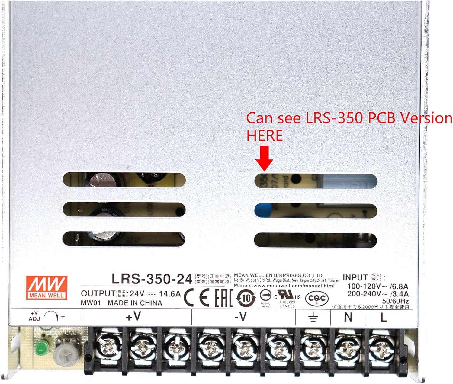 منبع تغذیه MEAN WELL LRS-350-24 تصویر 4