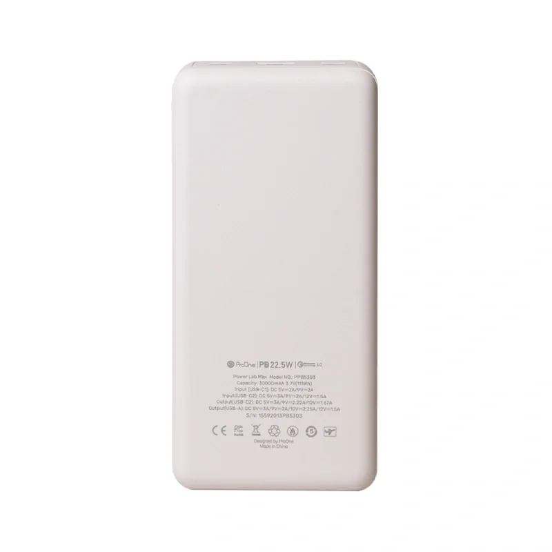 پاوربانک ۳۰۰۰۰ پرووان Power Lab Max PPB5303 ـ سفید تصویر 3