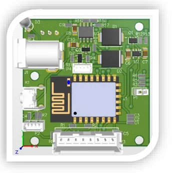 برد دیتالاگر بی‌سیم دما مبتنی بر STM32 و ESP8266